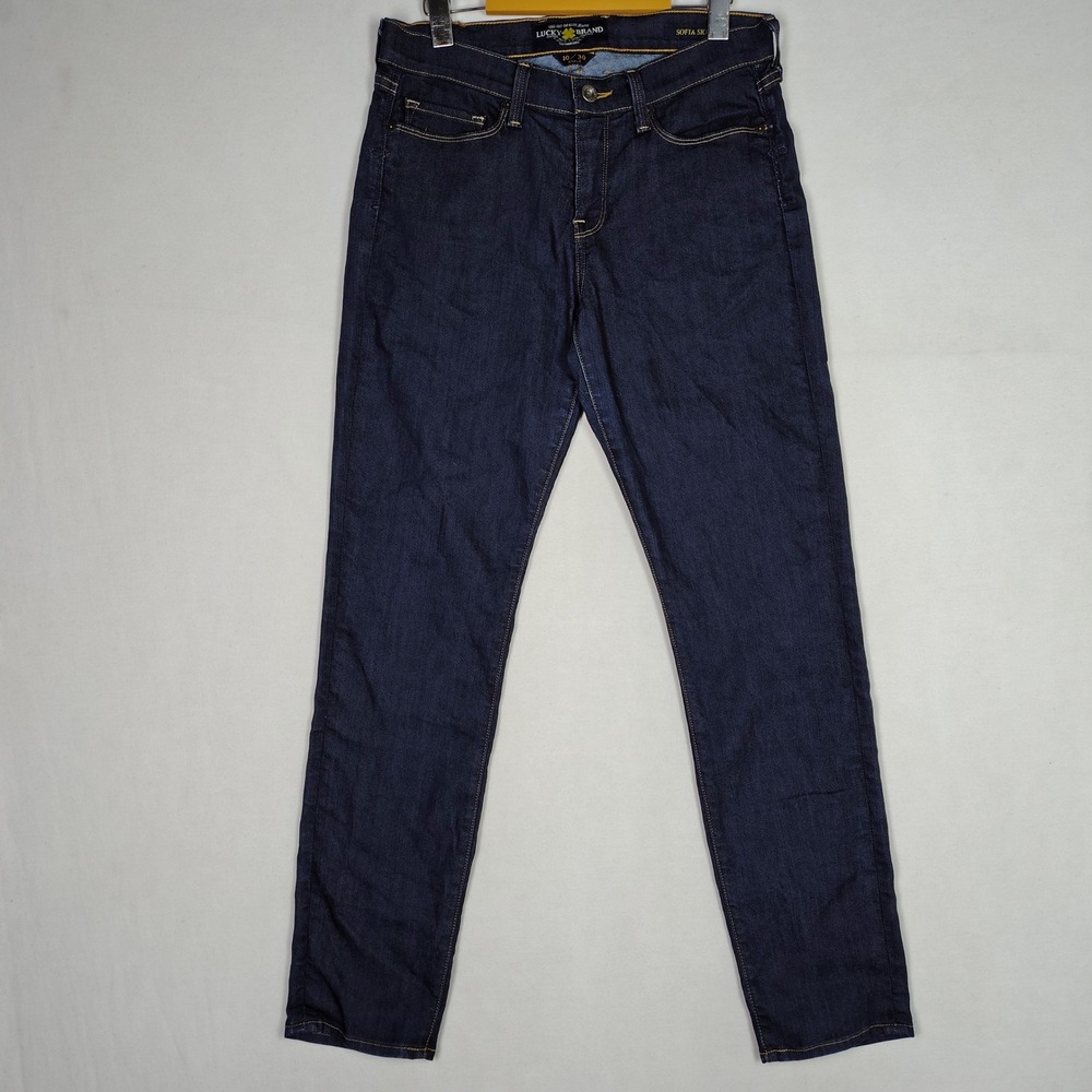 Lucky Brand Sofia Skinny Ankle Jeans Dark Wash Indigo 10/30 8373900 FA13-M